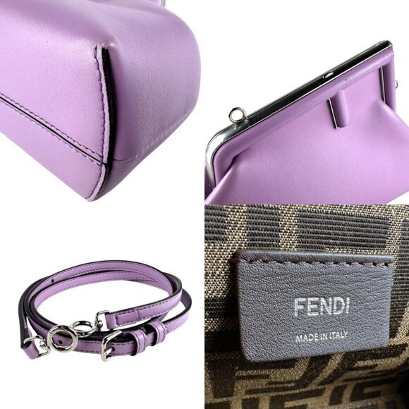 Fendi Clutch Bag Shoulder Bag First Small 8 Bp129 ABVE - Picture 9 of 10